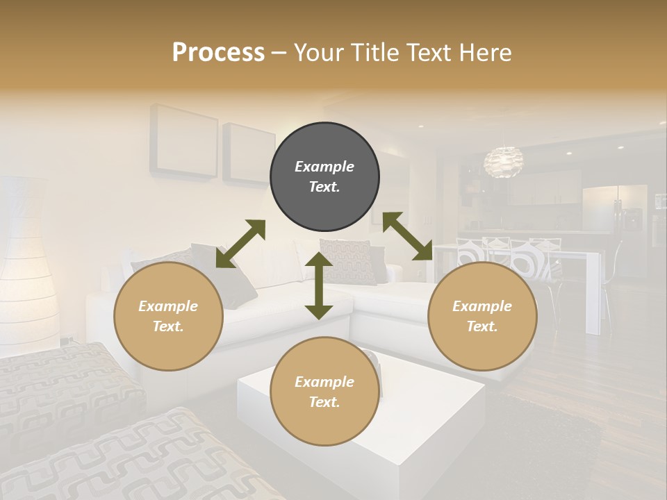 Modern Sofa Beige PowerPoint Template