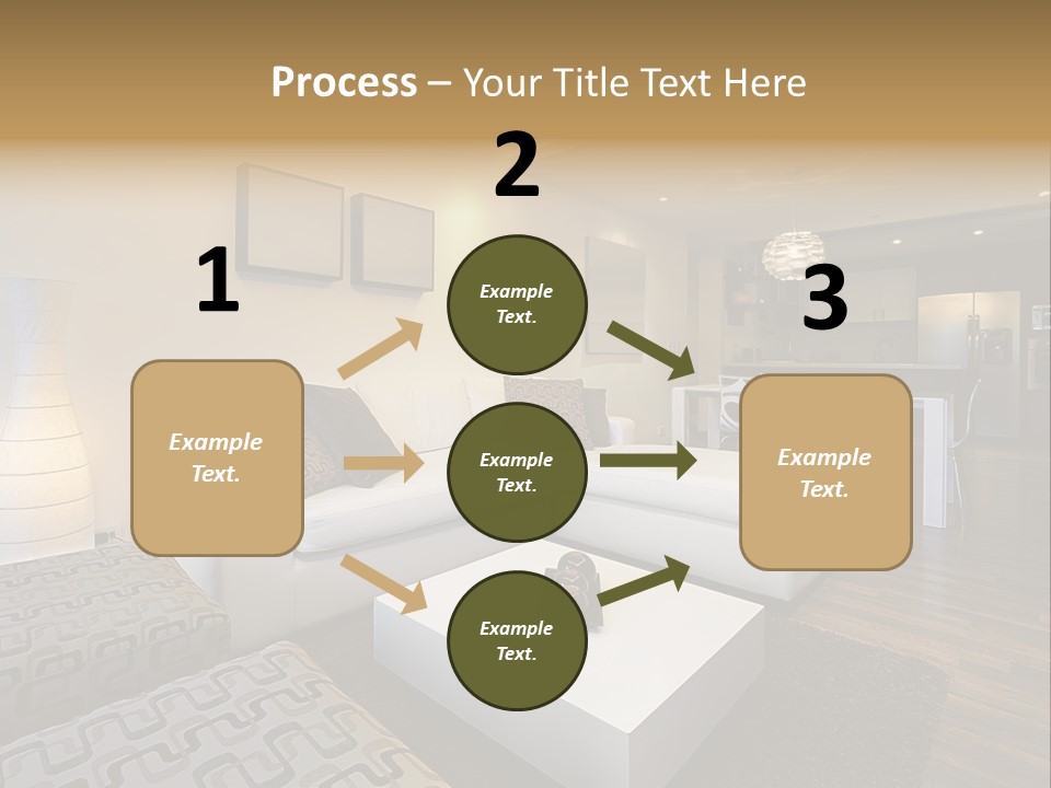 Modern Sofa Beige PowerPoint Template