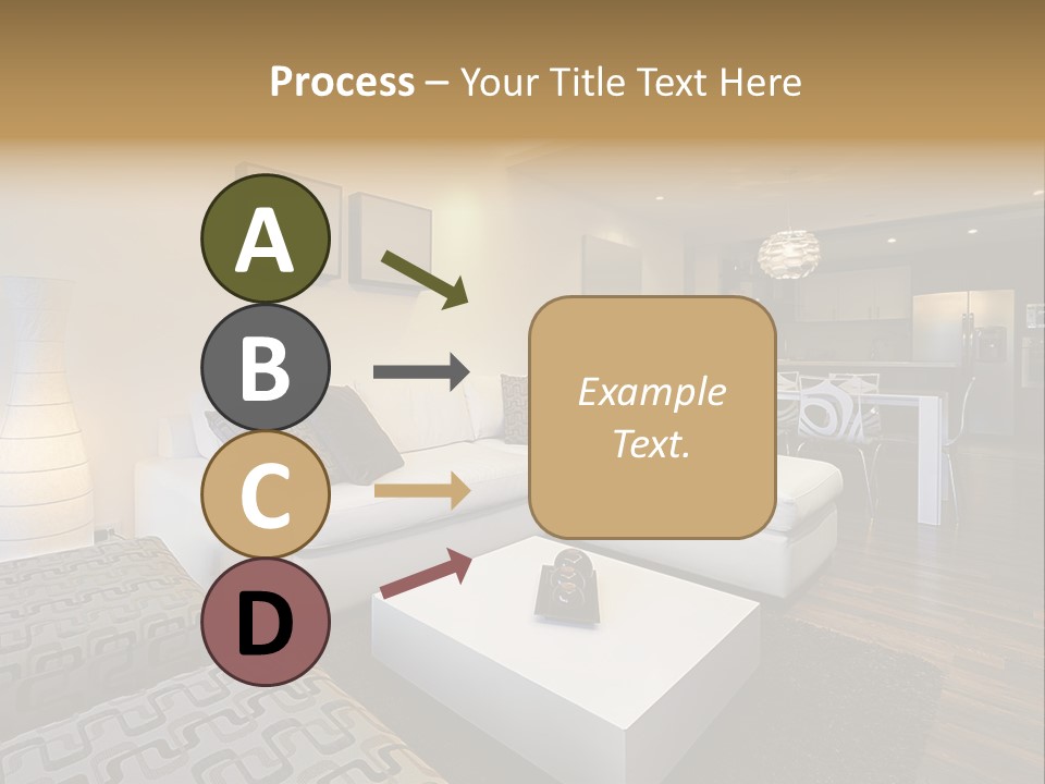 Modern Sofa Beige PowerPoint Template