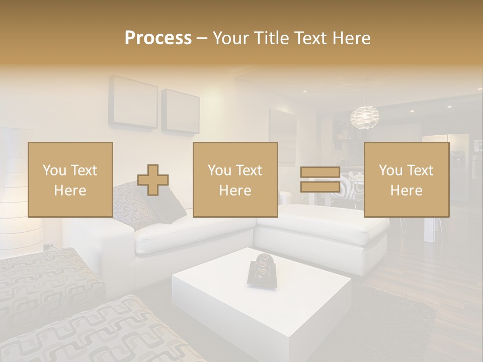 Modern Sofa Beige PowerPoint Template