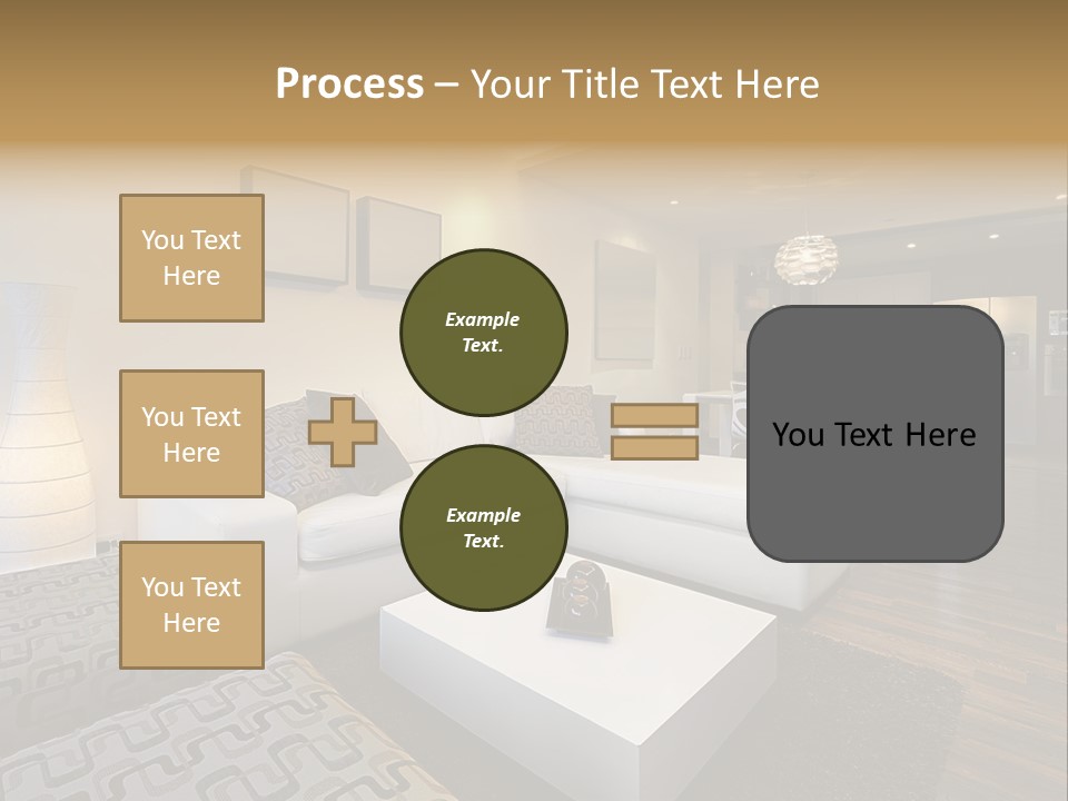 Modern Sofa Beige PowerPoint Template