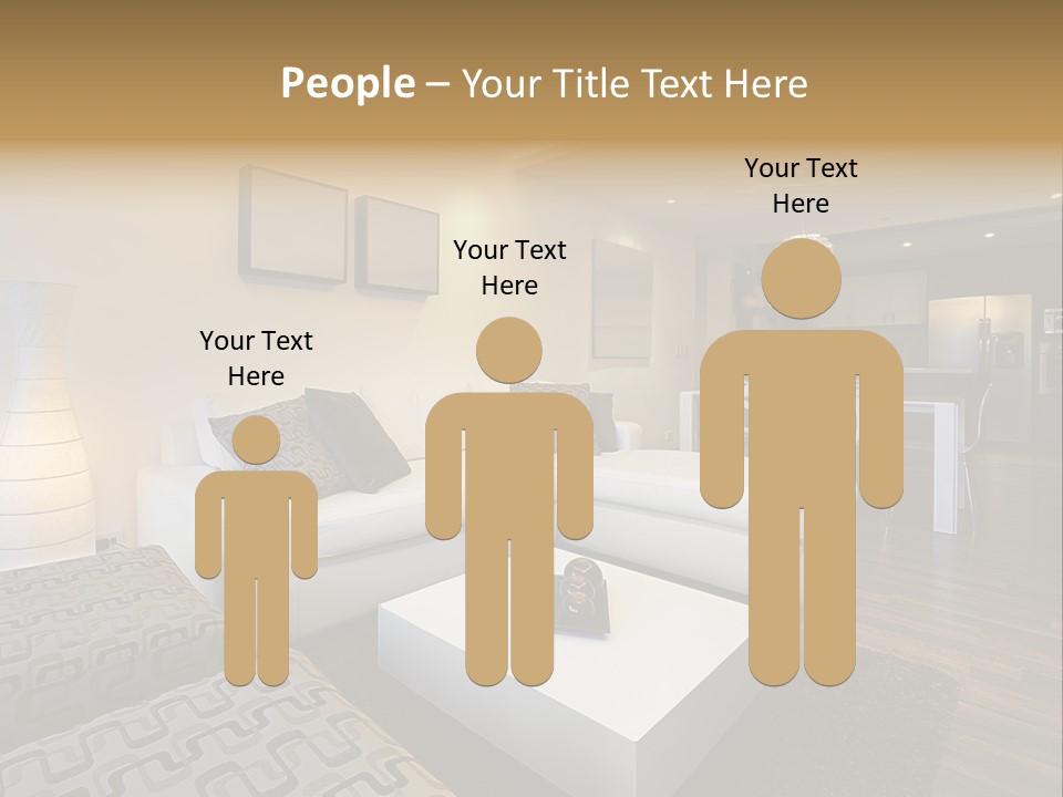 Modern Sofa Beige PowerPoint Template
