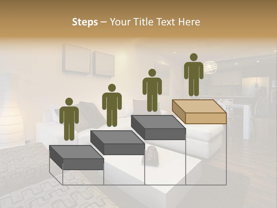 Modern Sofa Beige PowerPoint Template