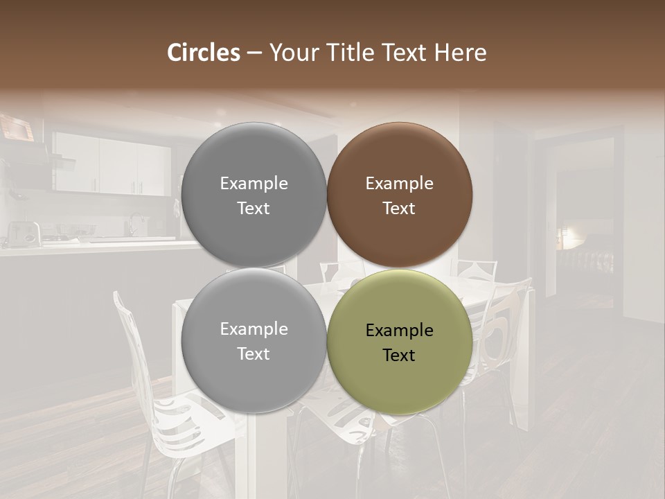 Dining Room Beautiful Empty PowerPoint Template