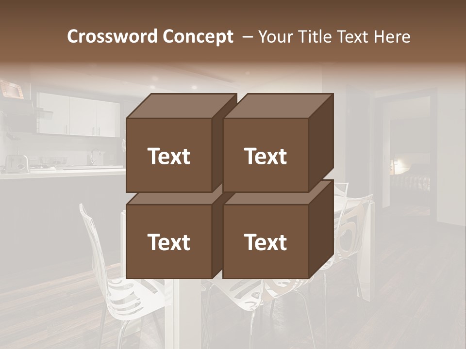 Dining Room Beautiful Empty PowerPoint Template