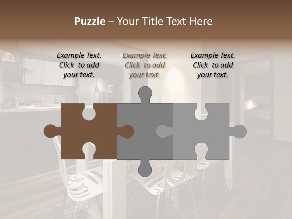 Dining Room Beautiful Empty PowerPoint Template