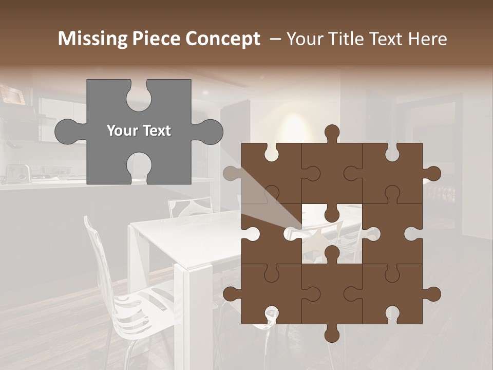 Dining Room Beautiful Empty PowerPoint Template