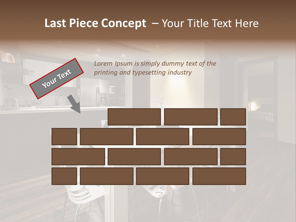 Dining Room Beautiful Empty PowerPoint Template