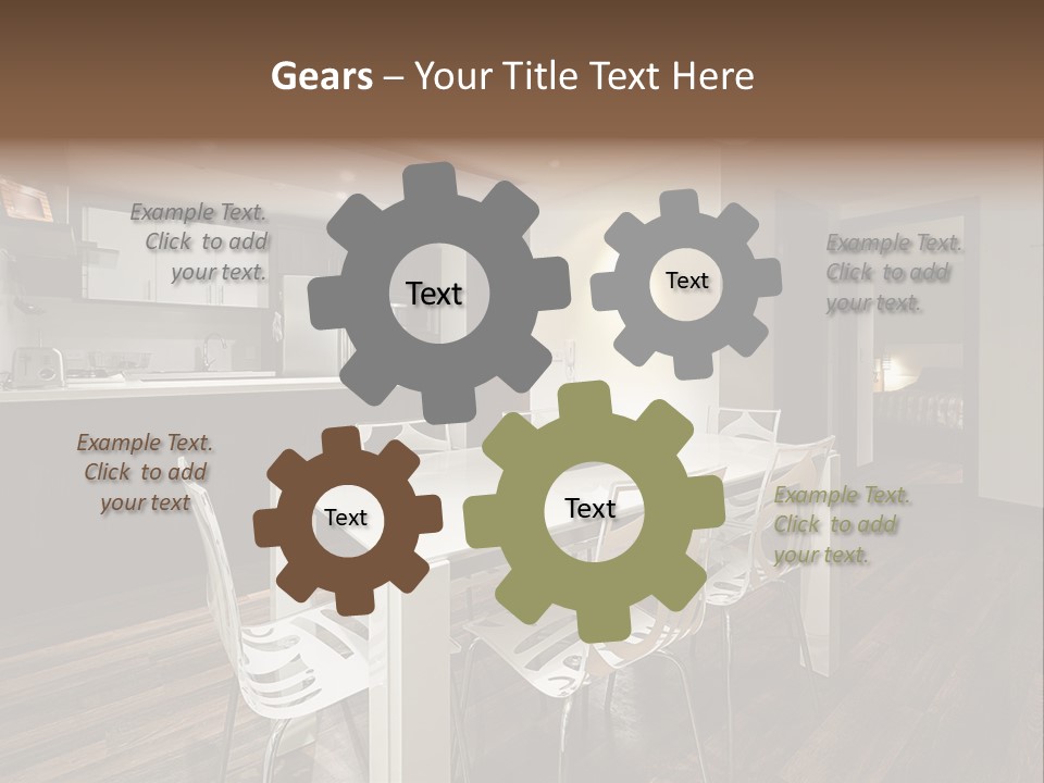 Dining Room Beautiful Empty PowerPoint Template