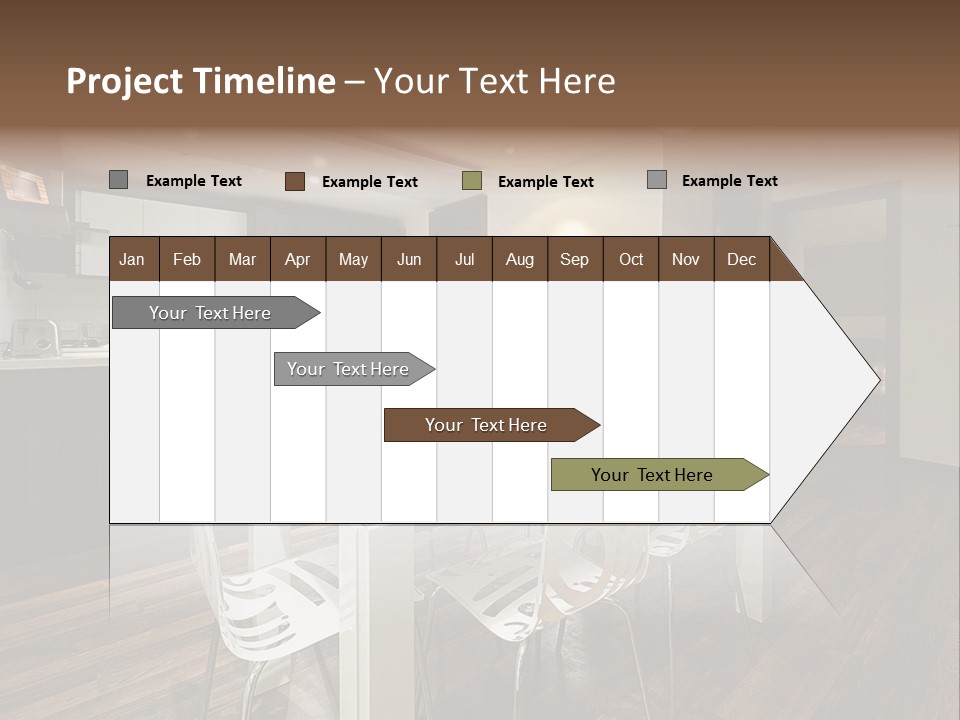 Dining Room Beautiful Empty PowerPoint Template