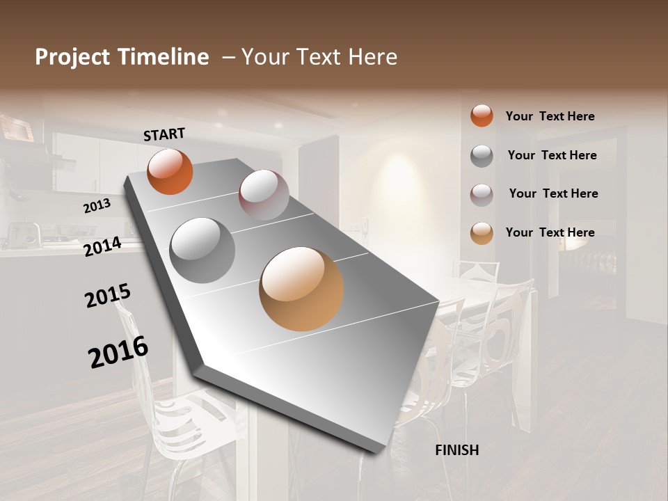 Dining Room Beautiful Empty PowerPoint Template