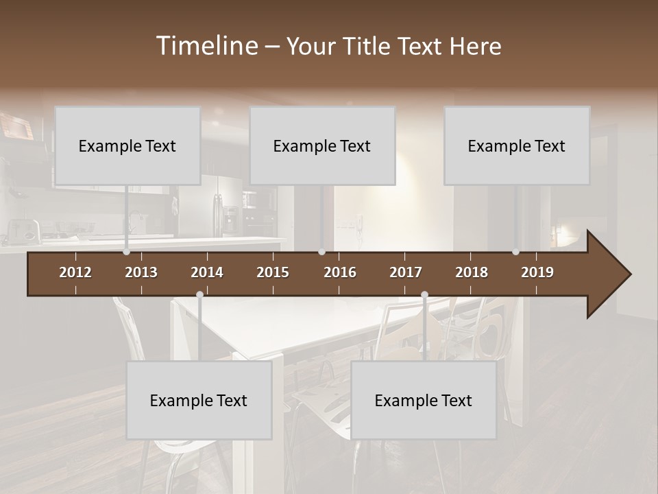 Dining Room Beautiful Empty PowerPoint Template