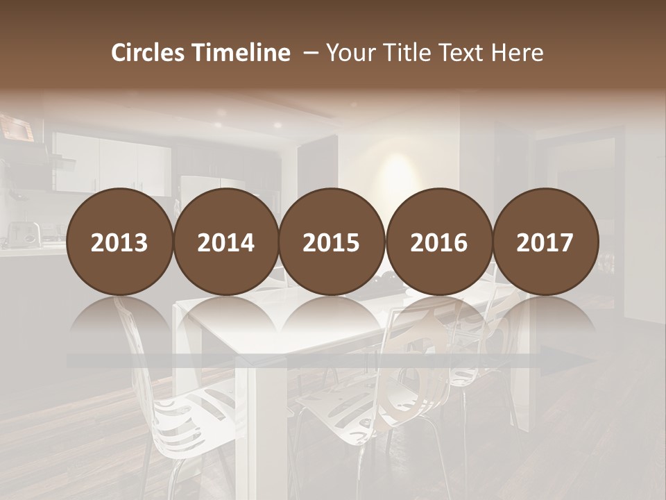 Dining Room Beautiful Empty PowerPoint Template