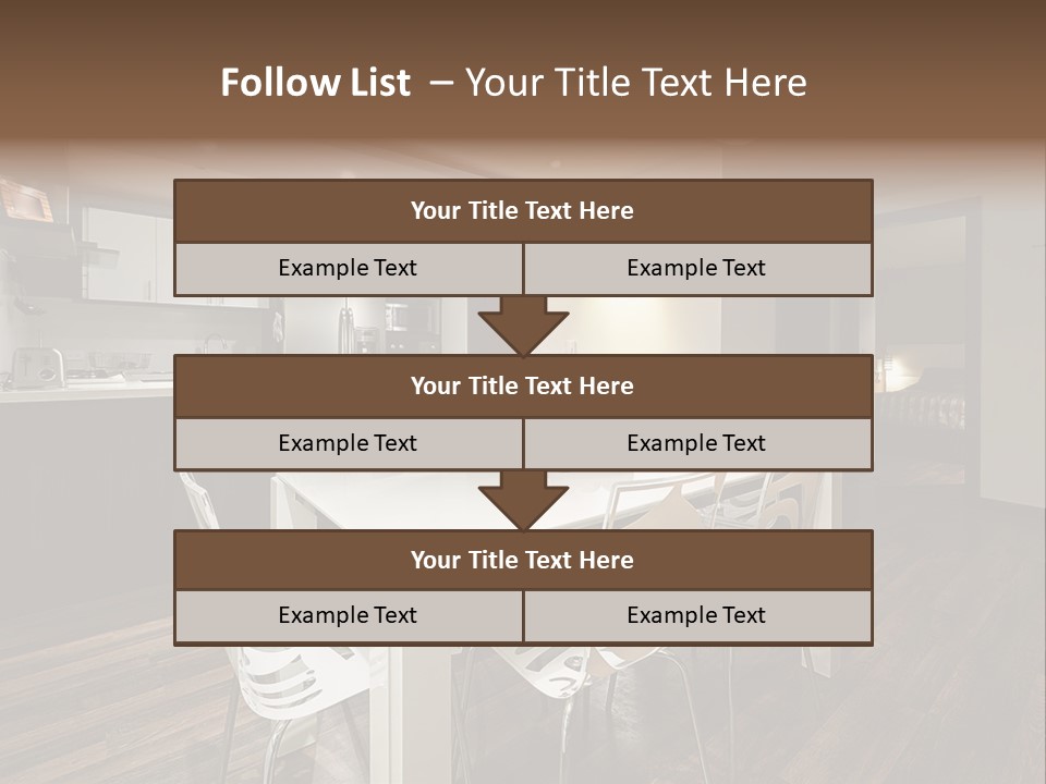 Dining Room Beautiful Empty PowerPoint Template