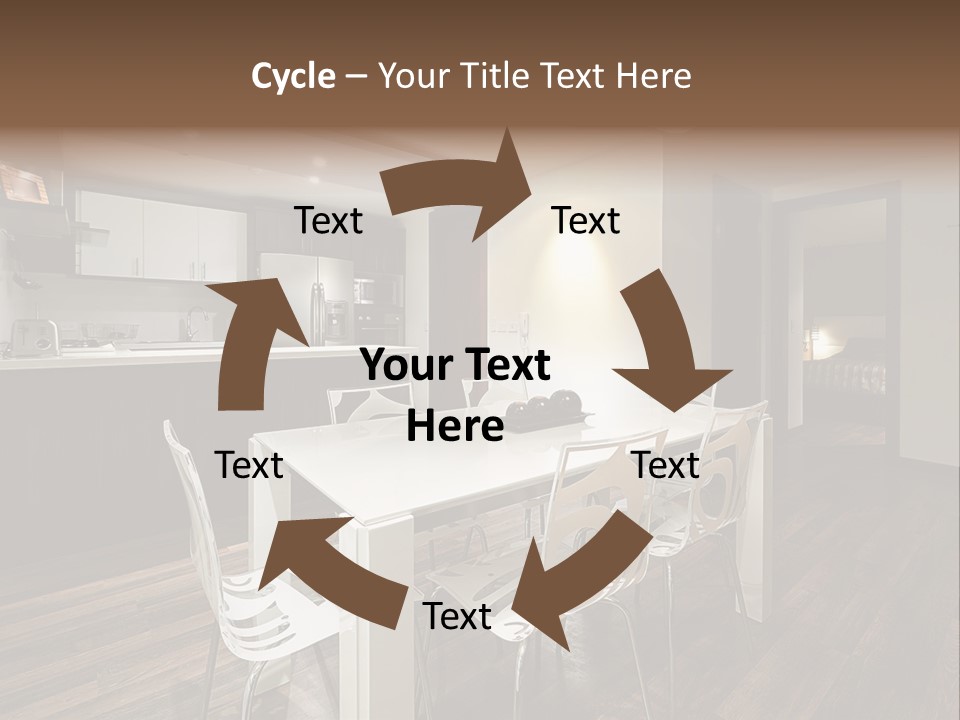 Dining Room Beautiful Empty PowerPoint Template