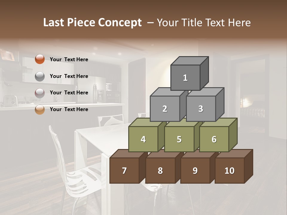 Dining Room Beautiful Empty PowerPoint Template