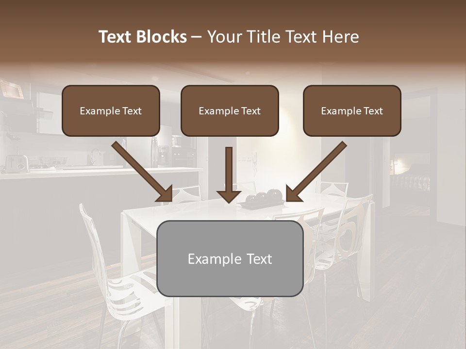 Dining Room Beautiful Empty PowerPoint Template