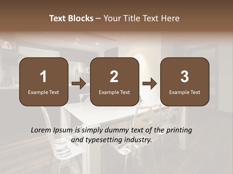 Dining Room Beautiful Empty PowerPoint Template