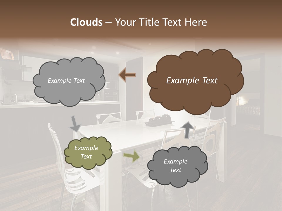 Dining Room Beautiful Empty PowerPoint Template