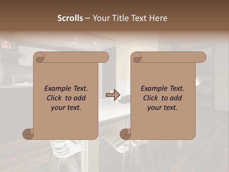 Dining Room Beautiful Empty PowerPoint Template