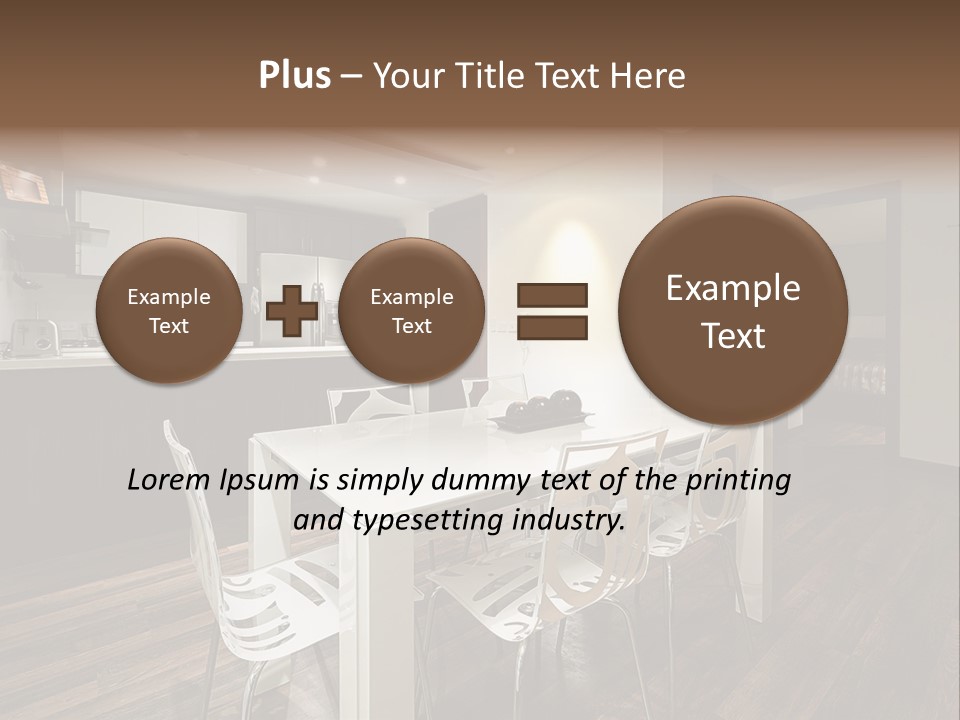Dining Room Beautiful Empty PowerPoint Template