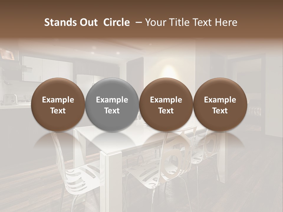 Dining Room Beautiful Empty PowerPoint Template