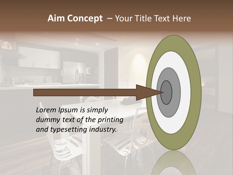 Dining Room Beautiful Empty PowerPoint Template