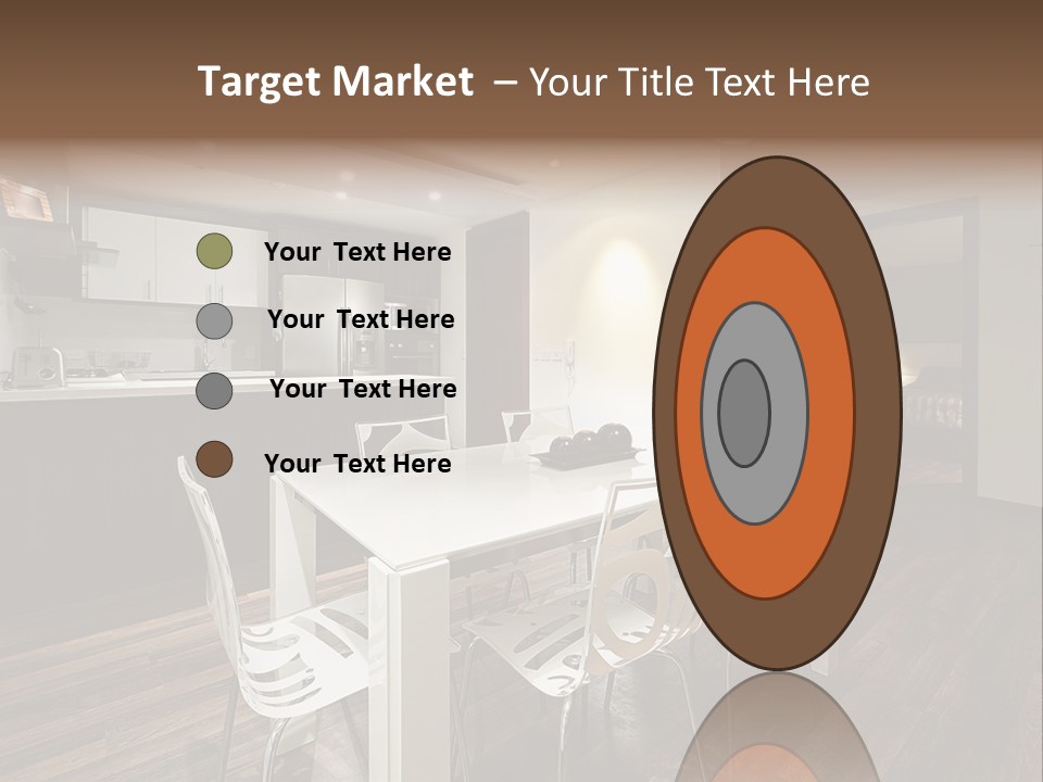 Dining Room Beautiful Empty PowerPoint Template