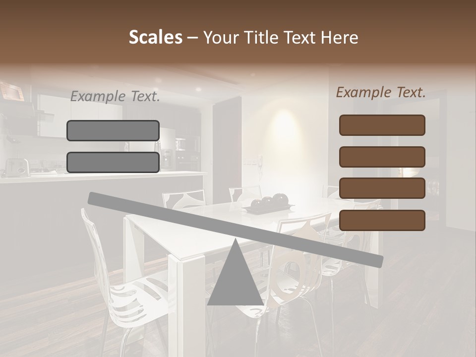 Dining Room Beautiful Empty PowerPoint Template