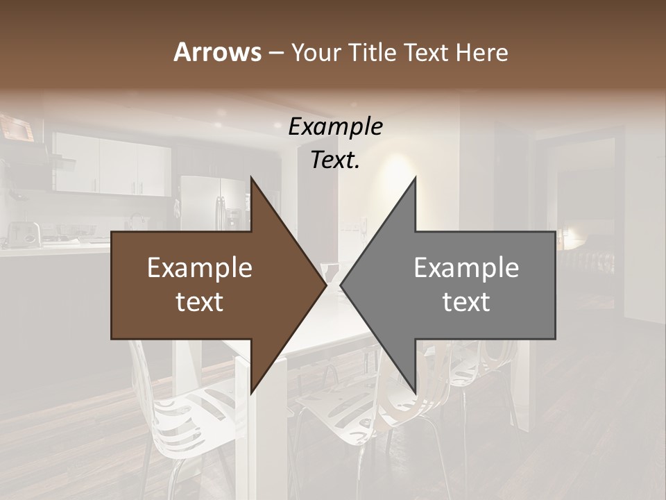 Dining Room Beautiful Empty PowerPoint Template