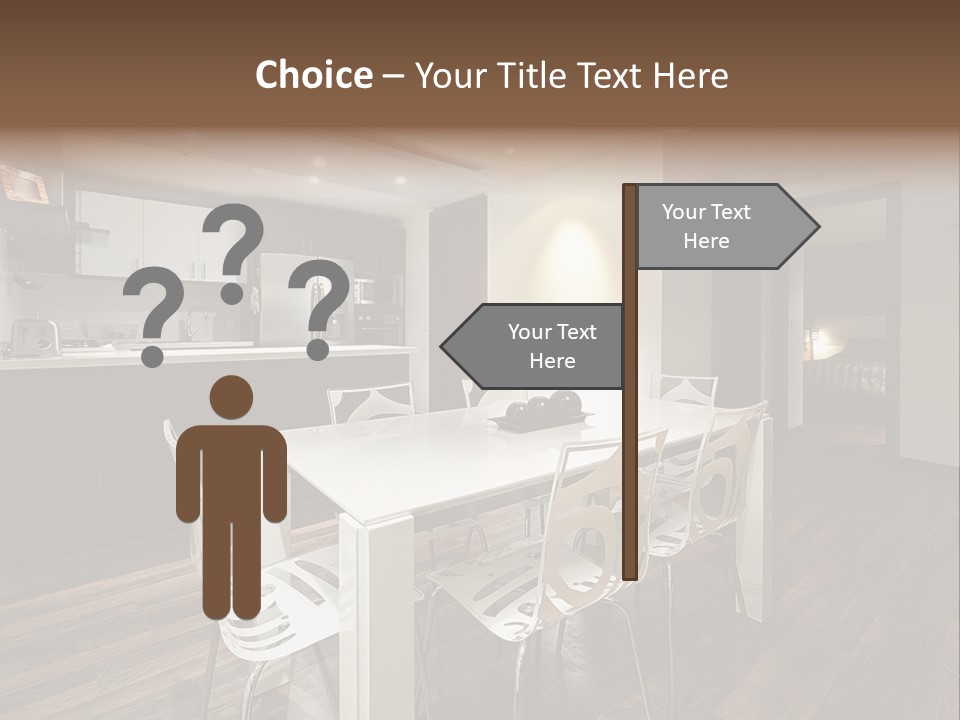 Dining Room Beautiful Empty PowerPoint Template