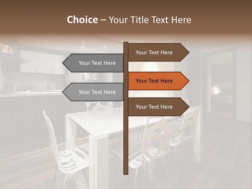 Dining Room Beautiful Empty PowerPoint Template