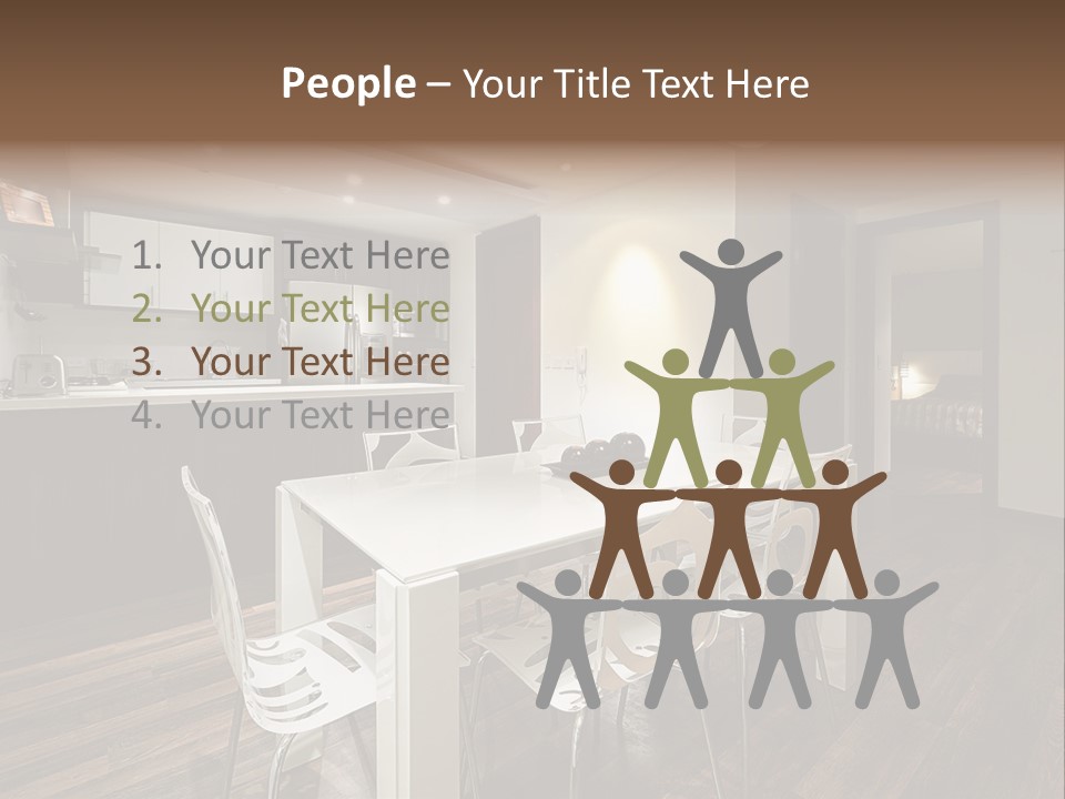 Dining Room Beautiful Empty PowerPoint Template