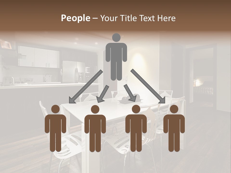 Dining Room Beautiful Empty PowerPoint Template