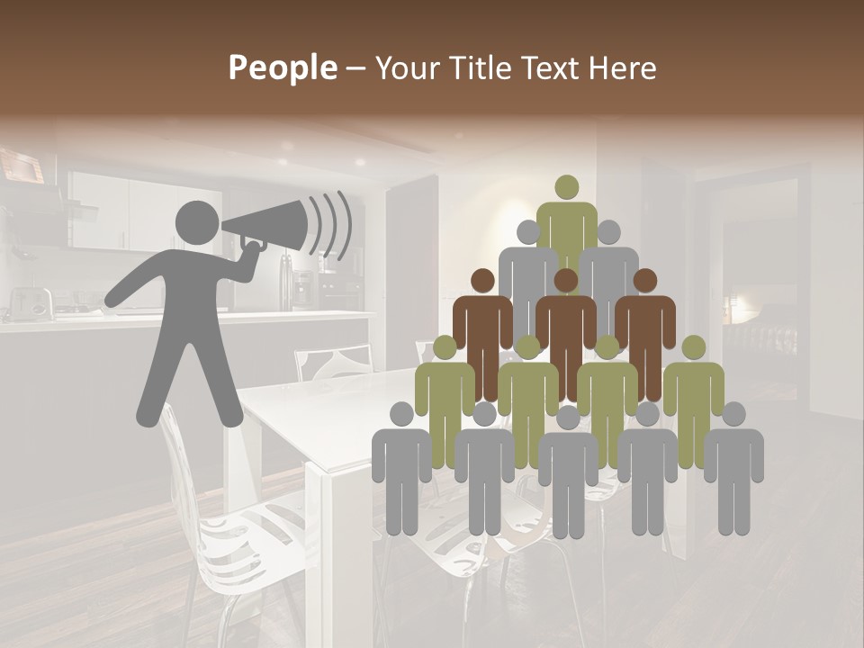 Dining Room Beautiful Empty PowerPoint Template