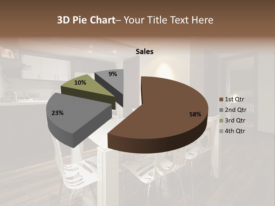 Dining Room Beautiful Empty PowerPoint Template