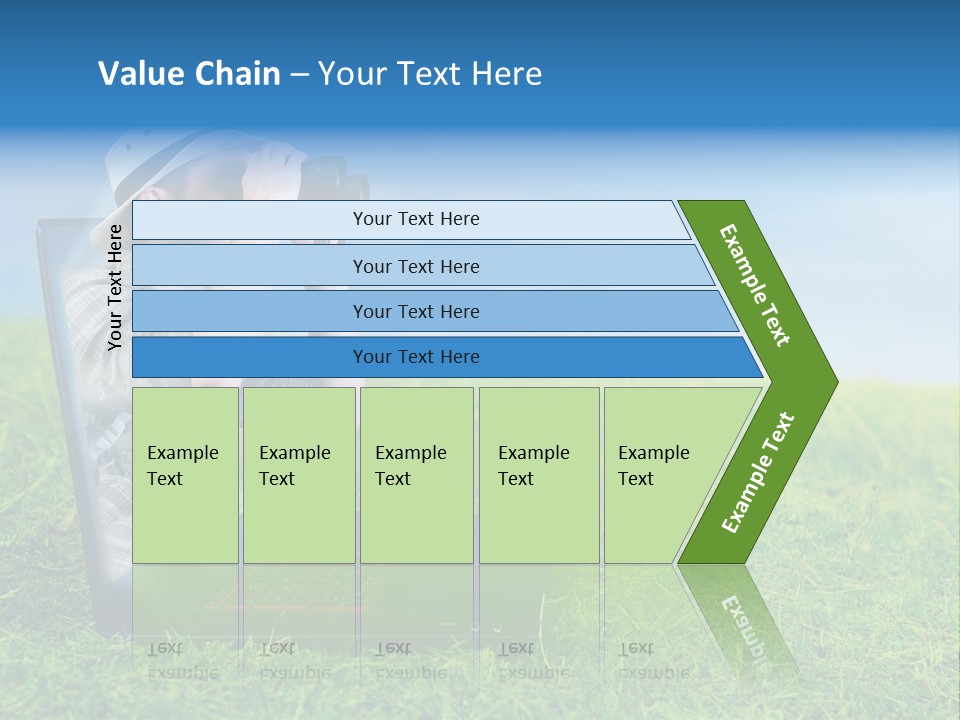 Leisure Man Sky PowerPoint Template