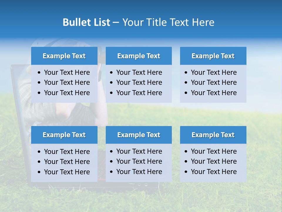 Leisure Man Sky PowerPoint Template