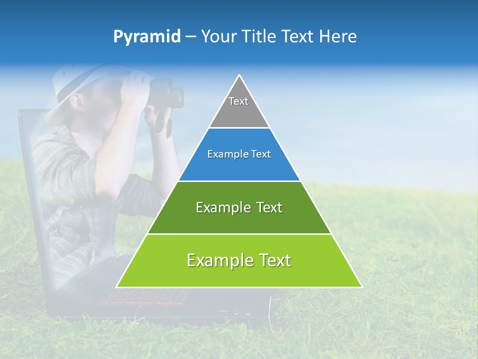 Leisure Man Sky PowerPoint Template