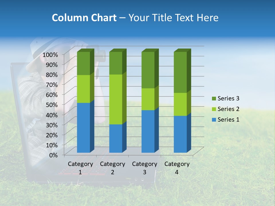 Leisure Man Sky PowerPoint Template