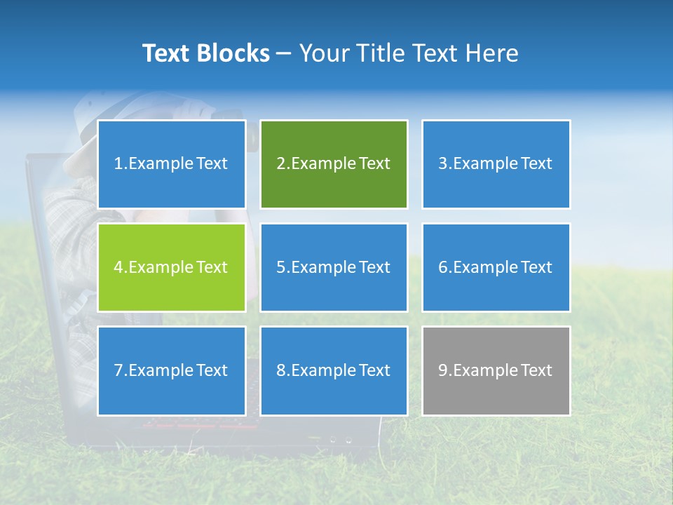 Leisure Man Sky PowerPoint Template