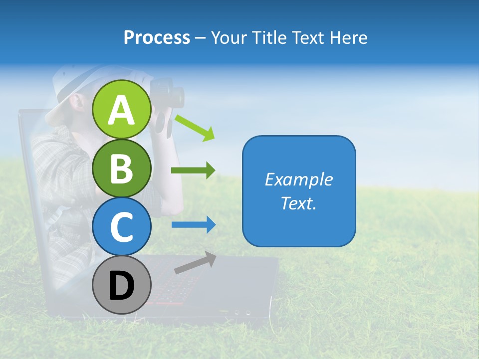 Leisure Man Sky PowerPoint Template
