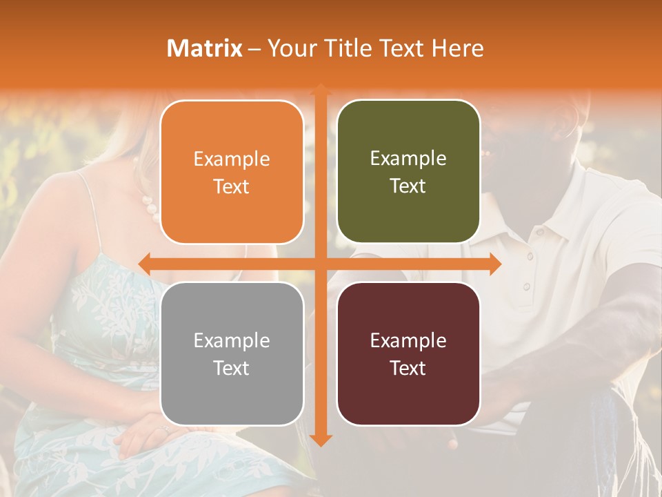 Thirties Couple Talking PowerPoint Template