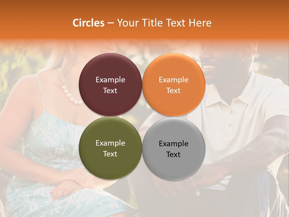 Thirties Couple Talking PowerPoint Template