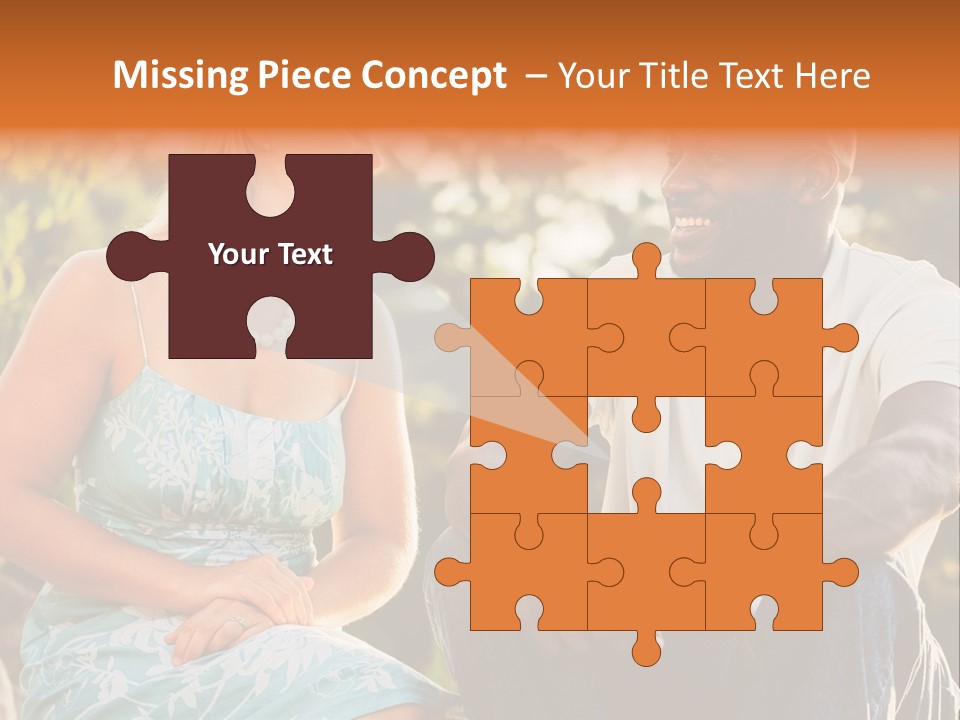 Thirties Couple Talking PowerPoint Template