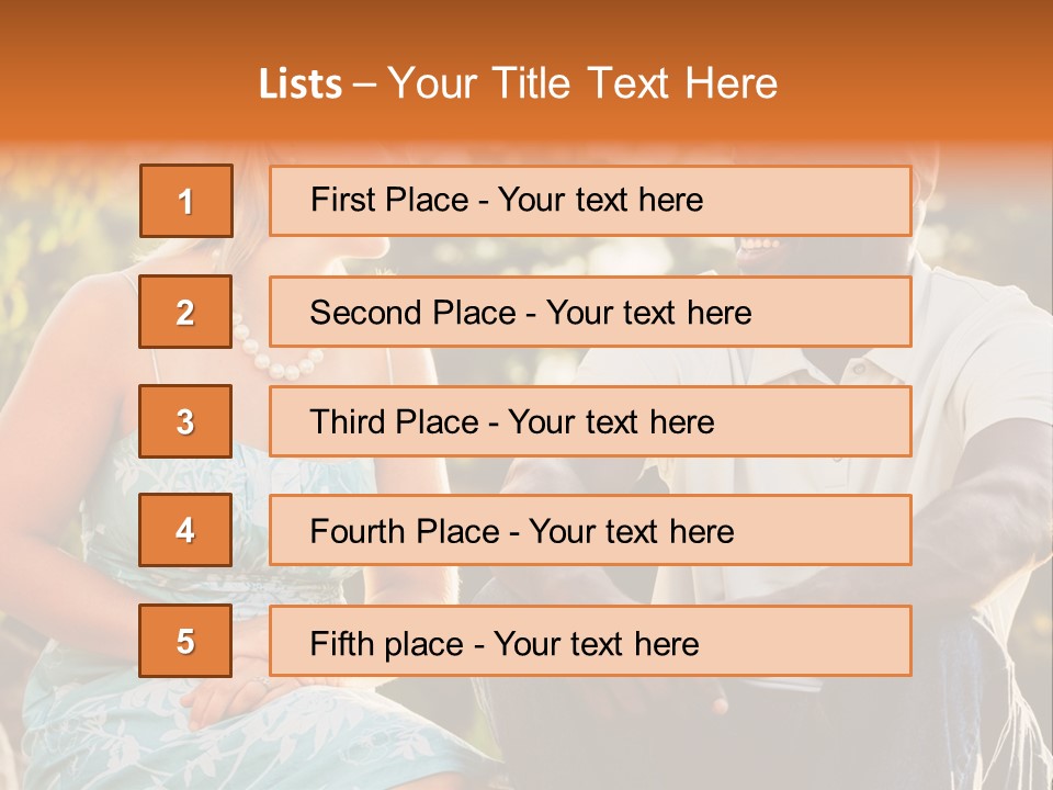 Thirties Couple Talking PowerPoint Template