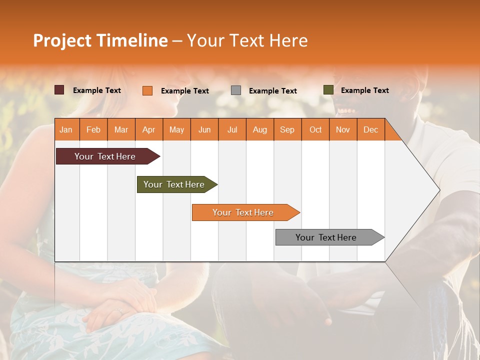 Thirties Couple Talking PowerPoint Template