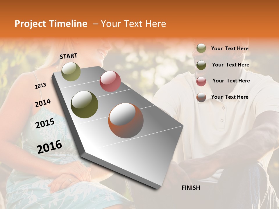 Thirties Couple Talking PowerPoint Template