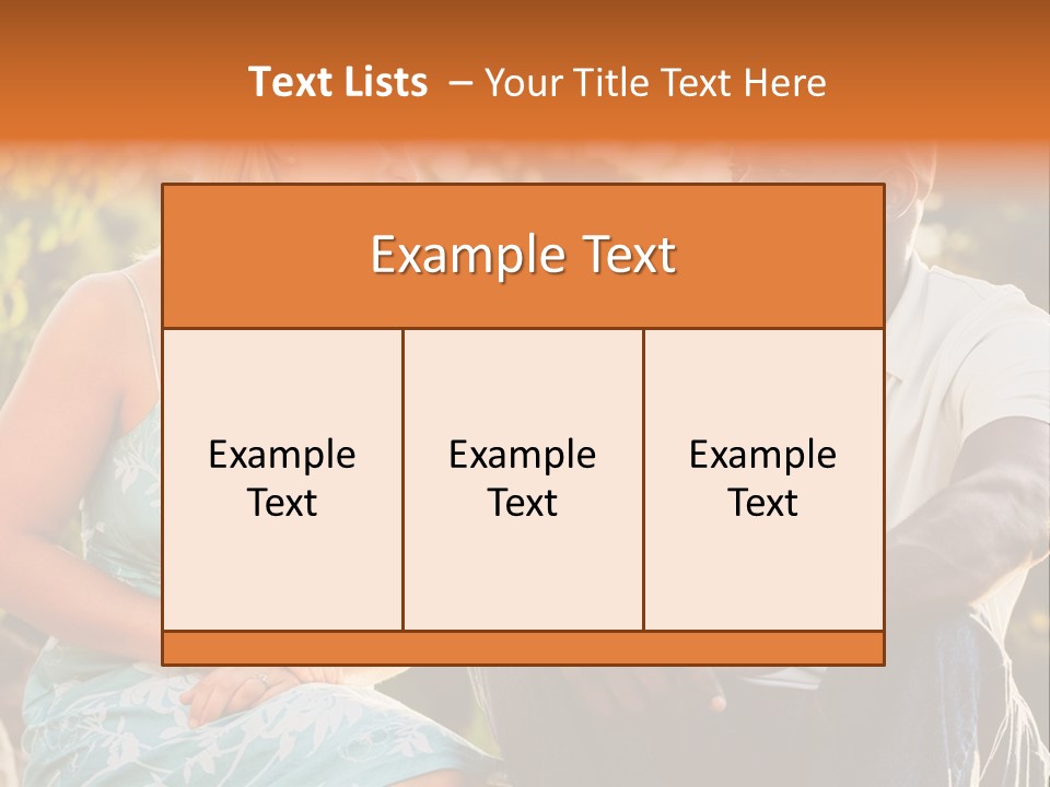 Thirties Couple Talking PowerPoint Template