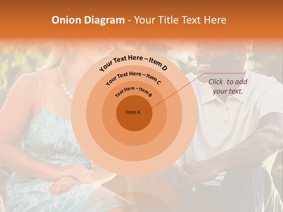 Thirties Couple Talking PowerPoint Template